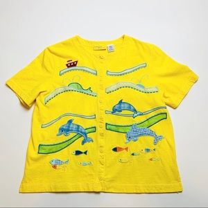 Onque Petite Patchwork T-shirt Size M